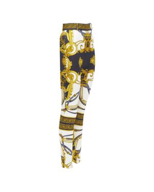 Versace Rodeo Barocco Harness Legging Pants - Metallic