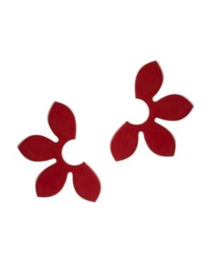 SUNSHINE TIENDA Petal Earrings - Red