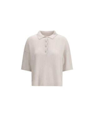Allude Cashmere Polo Shirt - White