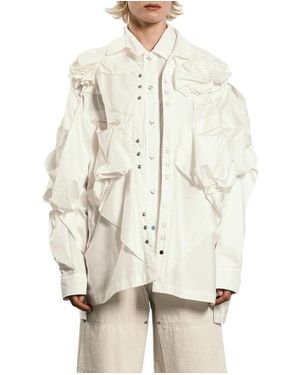 Tanaka Flower Western Shirt - Natural