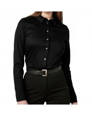 DESOTO Pia Basic Blouse - Black