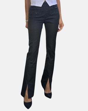 Bevy Flog Adele Slit Pull On Pants - Blue