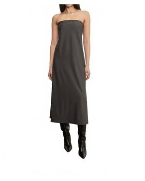 Enza Costa Easy Strapless Bias Dress - Black