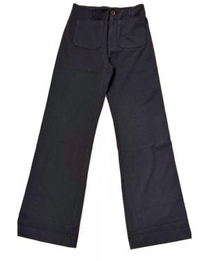 Hello Nite Mid Rise Flare Pants - Blue