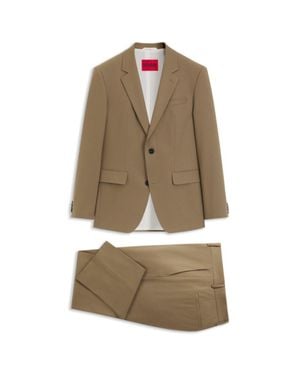 HUGO Two-Piece Slim-Fit Suit - Natural