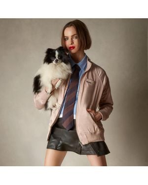 Members Only Satin Bomber Jacket - Brown