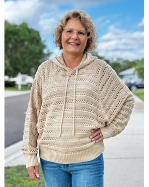 Staccato Kim Hooded Pullover Sweater - Blue