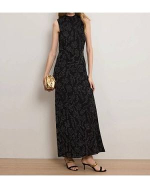 Veronica Beard Sylven Beaded Maxi Dress - Black
