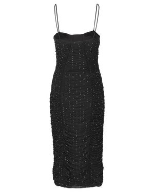 ROTATE BIRGER CHRISTENSEN Mesh Midi Dress - Black