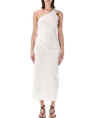 Sessun Sessùn Leite Asymmetric Jersey Dress - White