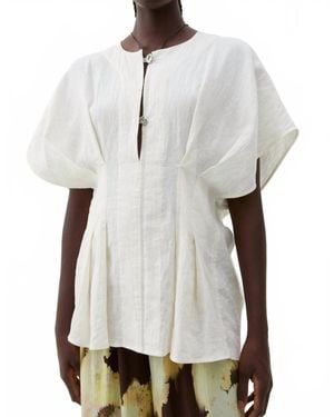 Rodebjer Jennia Linen Top - White