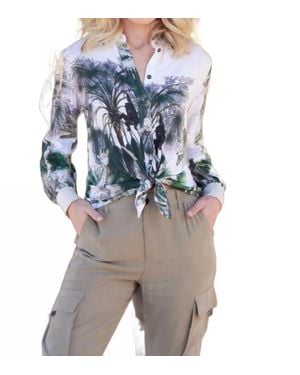 oolala Safari Print Shirt - Blue