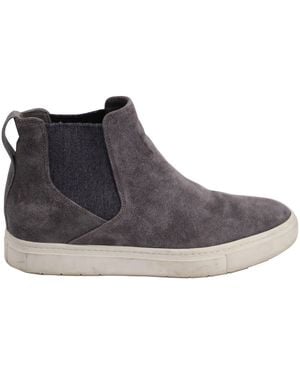 Vince Flat Ankle Sneakers - Gray