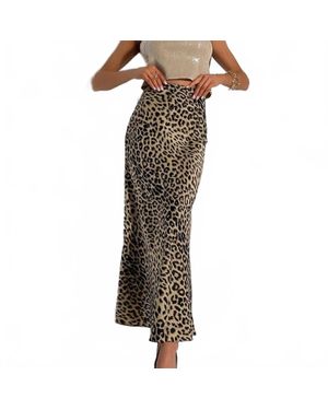 FurDecoration Mermaid Midi Skirt - Brown