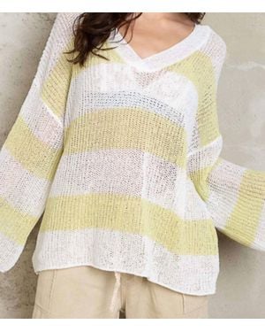 Pol Evelyn Open-Knit Top - Natural