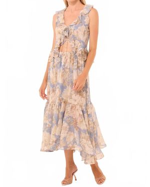 MISA Los Angles Rixie Midi Skirt - Pink