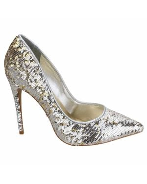 Carrano Cherri Leather Pump - Metallic