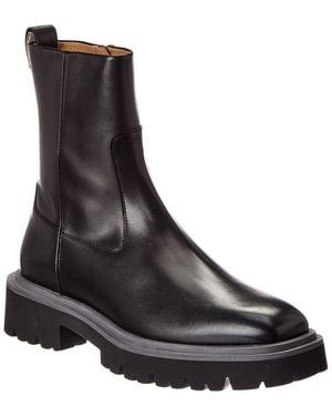 Ferragamo Fulvio Leather Boot - Black