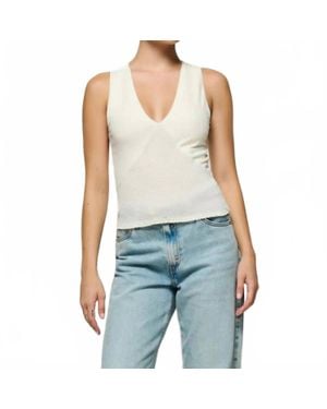 Nation Ltd Evalina V-Neck Tank Top - Blue