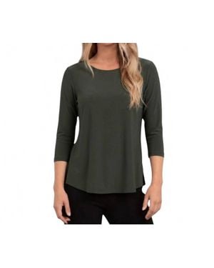 Sympli Go To Classic T Relax Top - Black