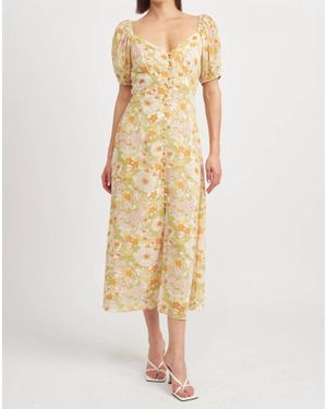 En Saison Annie Midi Dress - Yellow