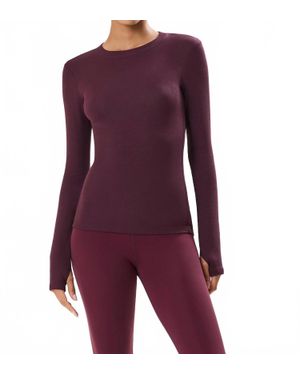 Splits59 Louise Rib Long Sleeves Tee - Purple