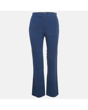 Sandro Jacquard Amparo Pants - Blue