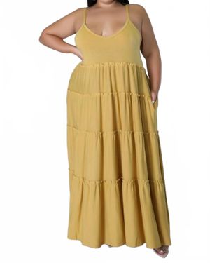 5Besties Simple Moment Dress - Yellow