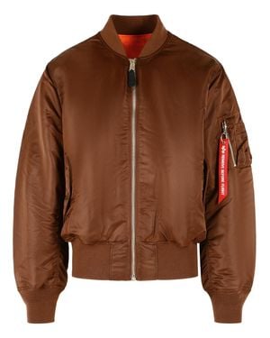 Alpha Industries Powder Ma-1 Heritage Nylon Bomber Jacket - Brown