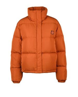 Maison Kitsuné Rust Polyester Down Jacket - Orange