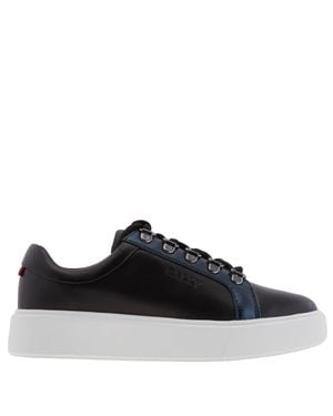 Bally Asaka Leather Low-Top Sneakers - Black