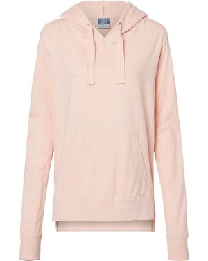 Mv Sport Sueded Jersey Hooded Sweatshirt - Pink