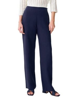 J.McLaughlin Kilian Linen-Blend Pant - Blue