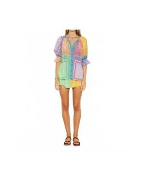 BOTEH Bon Bon Silk Blouse - Blue
