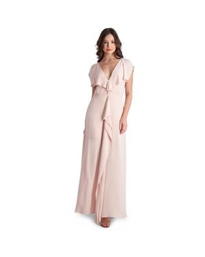 BCBGMAXAZRIA Evette Bridesmaid Formal Evening Dress - Pink