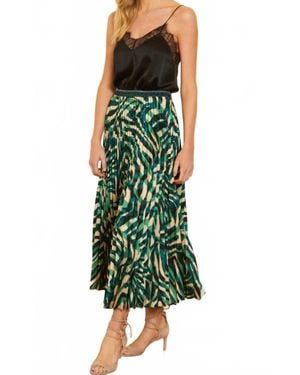 Caballero Mia Midi Skirt - Green