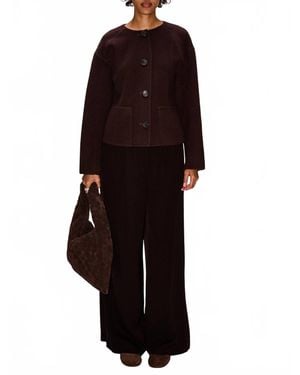 Ulla Johnson Elsie Double Faced Wool Coat - Blue