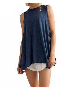 Free People My Time Tunic Top - Blue