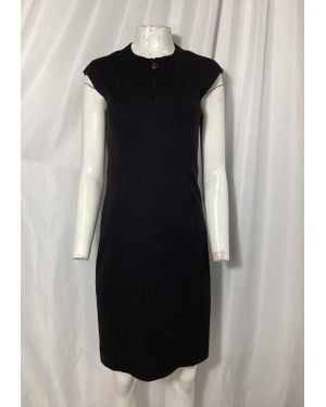 Akris Punto Zip-Front Seamed Dress - Black