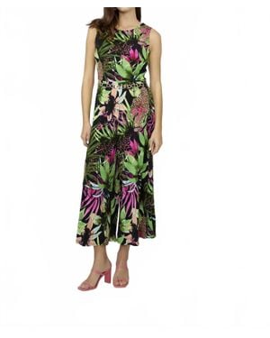 FRANK LYMAN Floral Sleeveless Jumpsuit - Green