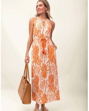 spartina 449 Loretta Jersey Midi Dress - Orange