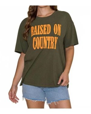 Daydreamer Raised On Country Tee - Green