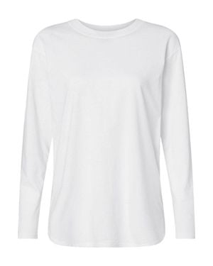 L.A.T Fine Jersey Long Sleeve Tee - White