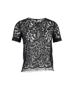 Sandro Sandro Lace Top - Black