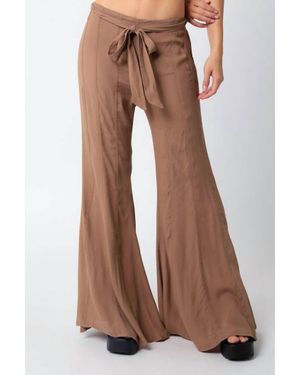 Olivaceous Sabrina Flare Pant - Brown