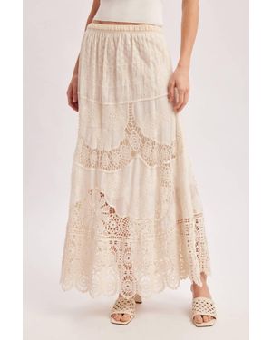Bluivy Elsa Lace Maxi Skirt - Natural