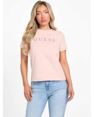 Guess Eco Cammie Logo Tee - Blue
