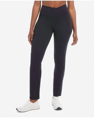 Danskin Studio Cross Waist Flare Pants - Blue