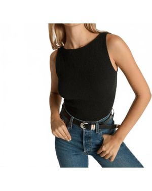 Nation Ltd Kimmy Smocked Tank Top - Black