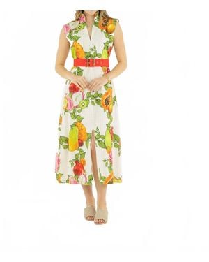 Emily Mccarthy Roma Midi Dress - Yellow